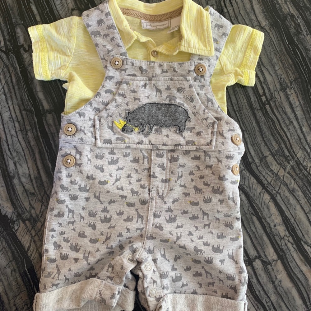 First Impressions Overalls and Polo Outfit
